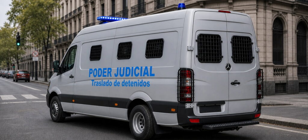 Camioneta para traslados de detenidos