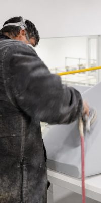 Retoques finales de una unidad móvil